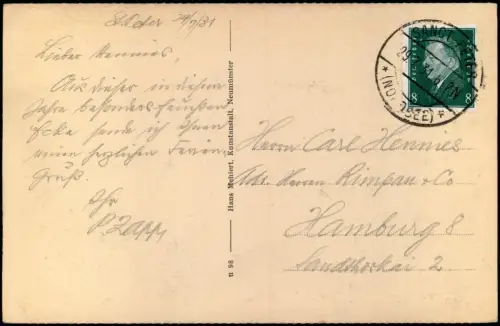 Ansichtskarte St. Peter-Ording Strand Dünen Nordseebad Sturmflut 1929