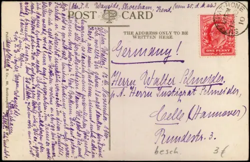 Postcard London Holborn Straßenszene Kutschen 1910