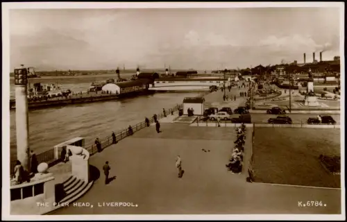 Postcard Liverpool The Pier Head 1940