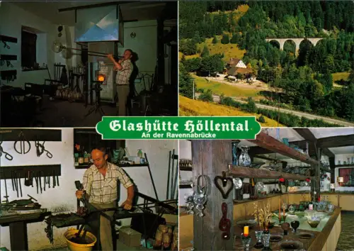 Ansichtskarte Breitnau Glashütte Mehrbild Höllental 1988