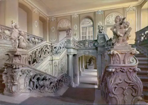 Ansichtskarte Trier Kurfürstl. Palais Barocktreppe 1978