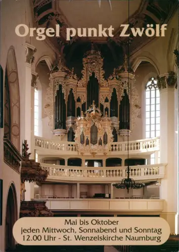 Ansichtskarte Naumburg (Saale) Hildebrandt-Orgel St. Wenzelskirche 2000