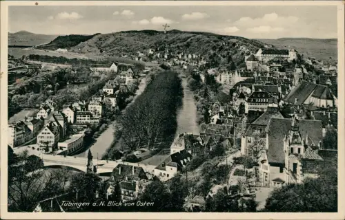 Ansichtskarte Tübingen Blick von Osten 1938