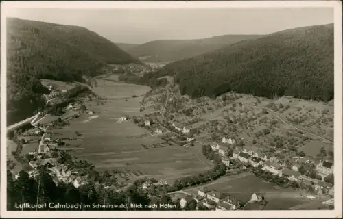 Ansichtskarte Calmbach-Bad Wildbad Blick nach Höfen 1940