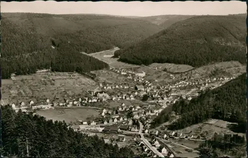 Ansichtskarte Calmbach-Bad Wildbad Luftbild Luftaufnahme Fotokarte 1962