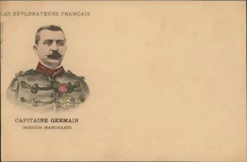 Ansichtskarte  LES EXPLORATEURS FRANÇAIS France Capitaine Germain 1906