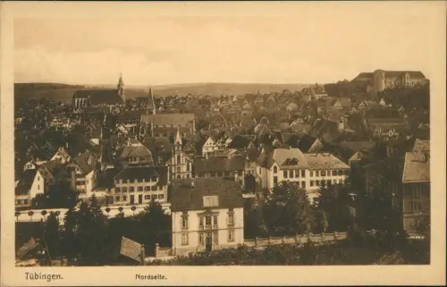 Ansichtskarte Tübingen Nordseite. 1917  gel. Feldpost WK1