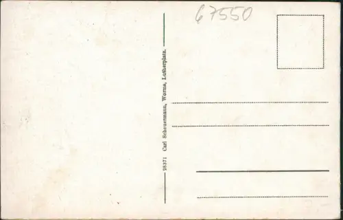 Ansichtskarte Worms Lutherdenkmal mit vielen anderen Heiligen 1920