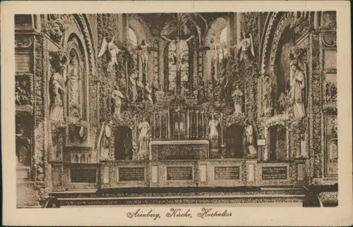Ansichtskarte Arenberg-Koblenz Arenberg, Kirche, Hochaltar, Kirchenbild 1925