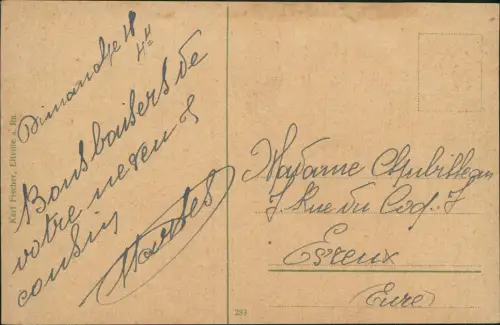 Rüdesheim Rhein Niederwalddenkmal bei Bingen Bingerbrück am Rhein 1920