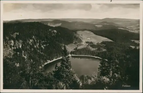 Feldberg Schwarzwald u. Feldsee aus der Vogelschau-Perspektive 1940