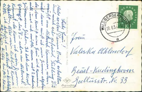 Ansichtskarte Gummersbach Aggertalsperre aus der Vogelschau 1958