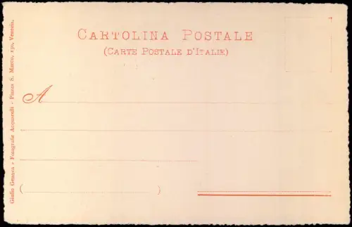 Cartolina Venedig Venezia Canale Sanudo (Van-Axel). 1914