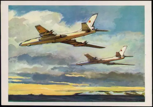 Ansichtskarte  MARINE MISSILE CARRIERS Flugzeug Airplane Avion Rußland 1980