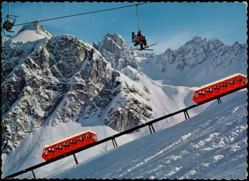 Ansichtskarte .Tirol Olympiazentrum Axamer Lizum Olympiabahn Kalkkögel 1978