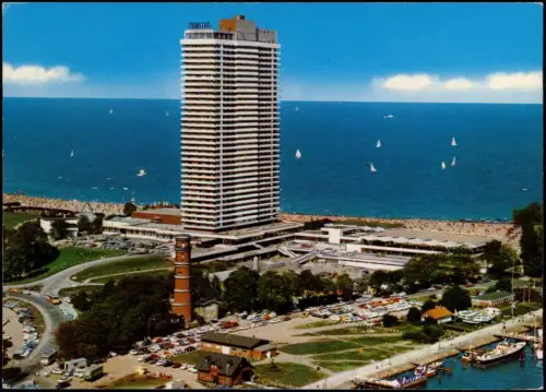 Ansichtskarte Travemünde-Lübeck Luftbild Hotel Leuchtturm 1978