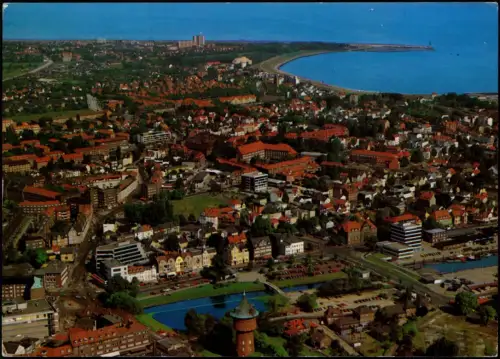 Ansichtskarte Cuxhaven Luftbild Luftaufnahme 1986