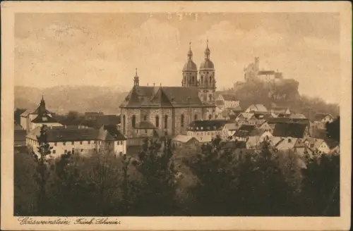 Ansichtskarte Gößweinstein Ort Frank. Schweiz Panorama Ortsansicht 1927