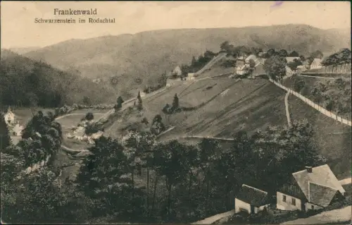 Ansichtskarte .Bayern Frankenwald Schwarzenstein im Rodachtal 1927