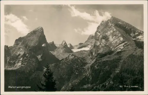 Ansichtskarte Berchtesgaden Watzmann Watzmanngruppe Berg-Panorama 1940