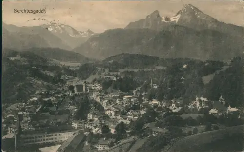 Ansichtskarte Berchtesgaden Panorama-Ansicht 1907