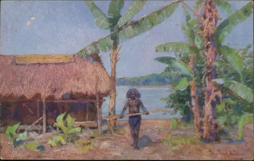 Ansichtskarte  Kolonialkriegerdank: Papua Neuguinea 1915