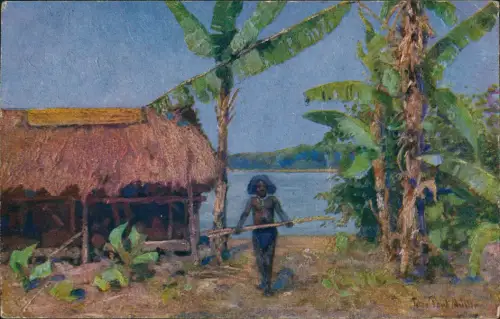 Ansichtskarte  Kolonialkriegerdank: Papua Neuguinea 1920