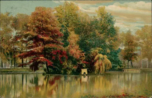 Ansichtskarte Zittau Schwanenhaus - Künstlerkarte 1910