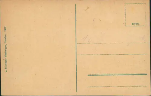 Ansichtskarte Zittau Blick über die Stadt 1912