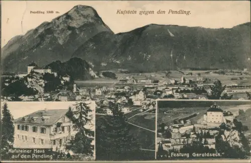 Ansichtskarte Kufstein 3 Bild Kufsteiner Festung Geroldseck 1912