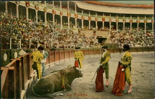 Ansichtskarte  Stierkampf Torrero Spanien Arena 1912