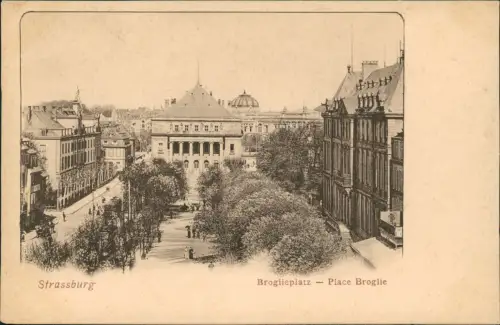 CPA Straßburg Strasbourg Broglieplatz Place Broglie 1911