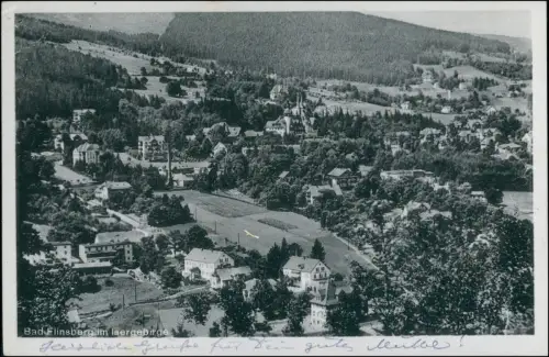 Postcard Bad Flinsberg Świeradów-Zdrój Blick auf die Stadt 1931