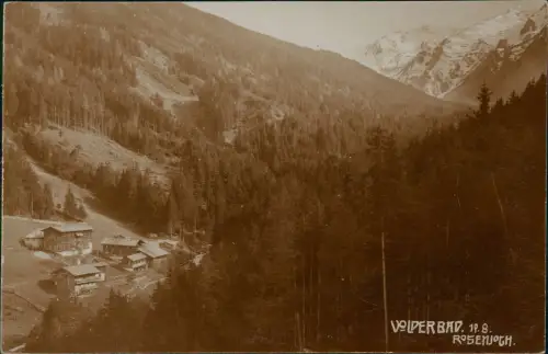 Ansichtskarte Volders Volder Bad mit Rosenjoch 1910