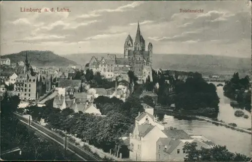 Ansichtskarte Limburg (Lahn) Totalansicht Panorama-Ansicht 1910