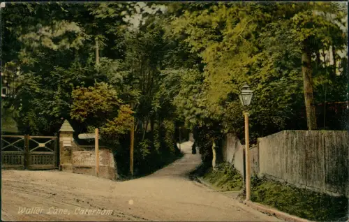 Postcard Caterham Surrey Waller Lane Südost England 1910