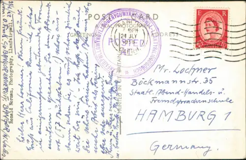 Llanfairpwllgwyngyllgogerychwyrndrobwllllantysiliogogogoch Brücke 1956