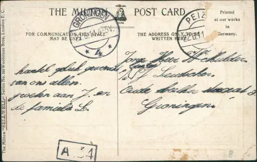 Postcard Norwich Castle & Cattle Market 1911 Passepartout