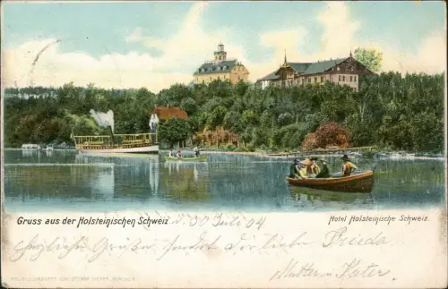 Ansichtskarte Eutin Hotel Holsteinische Schweiz. 1904