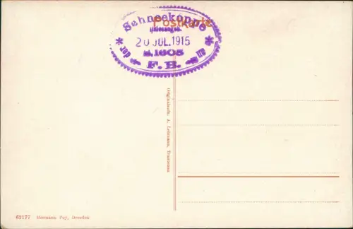 Spindlermühle Špindlerův Mlýn Martinsbaude 1250 m ü. M mit den Mannsteinen 1915