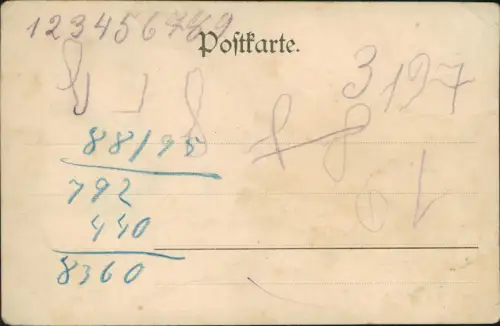 Ansichtskarte  Sportler: Turnen Männer beim Sport - Gut Heil! 1908