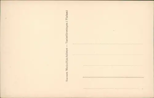 Postcard Inari Lappland Talvitupajärvi. 1929  Suomi Finland