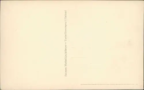 Postcard Inari Lappland Juutuanjoki. Jäniskoski. 1929  Suomi Finland