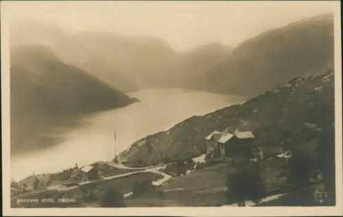 Postcard Norwegen Norge Breifonn Hotel, RØLDAL 1929