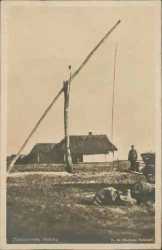 Postcard Holoby Ziehbrunnen, Soldat Militaria 1917