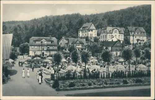 Ansichtskarte Oberschlema-Bad Schlema Im Konzertgarten 1929