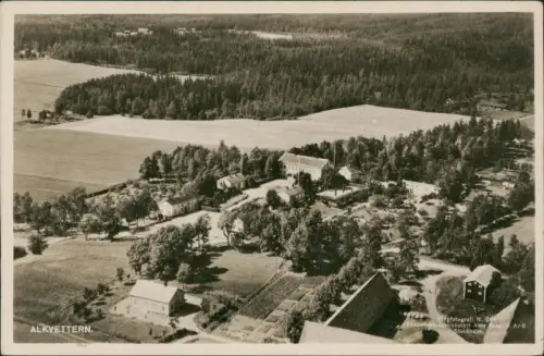 Postcard .Schweden Sverige Alkvettern Luftbild 1930