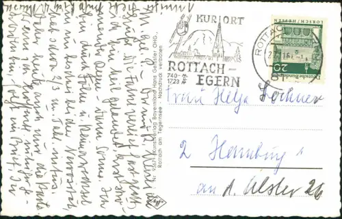 Ansichtskarte Rottach-Egern Luftbild 1962