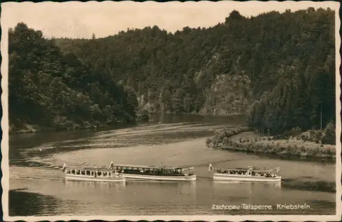 Lauenhain-Mittweida Talsperre Kriebstein Zschopautalsperre Ausflugsboote 1933