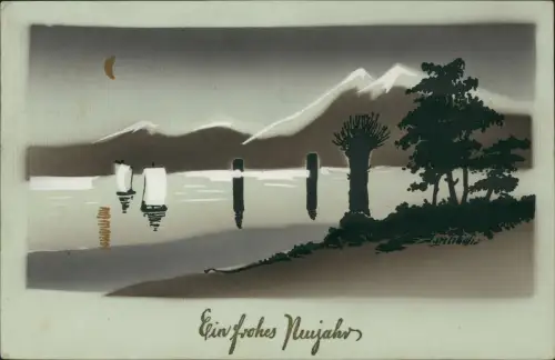 Ansichtskarte  Neujahr Sylvester New Year Japan Nippon Stil 1914